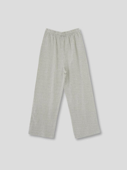 stripe linen pants