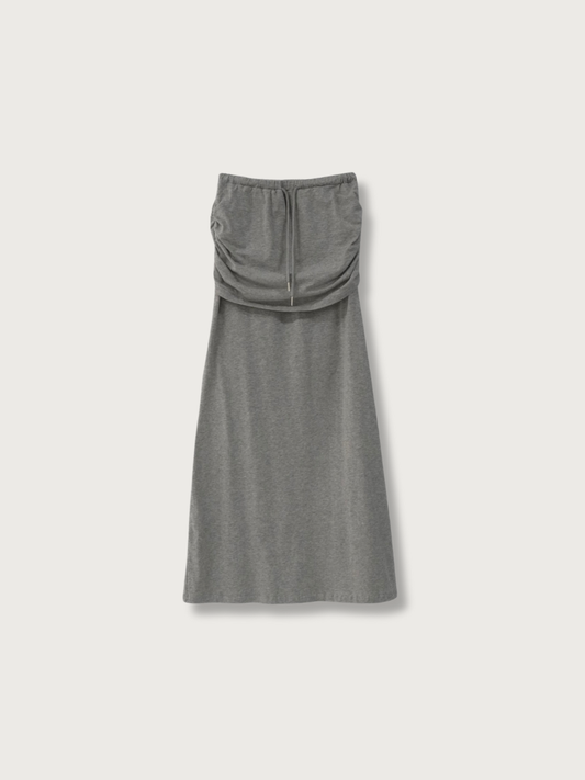 shirring long skirt