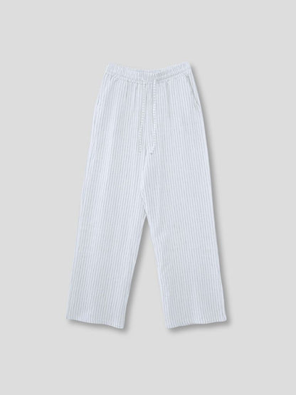 stripe linen pants