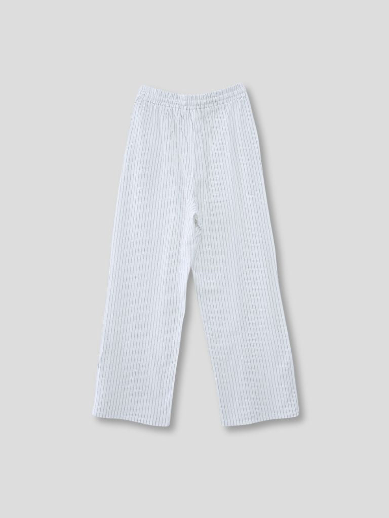 stripe linen pants