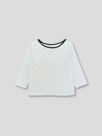 【先行予約販売】striped sleeve top