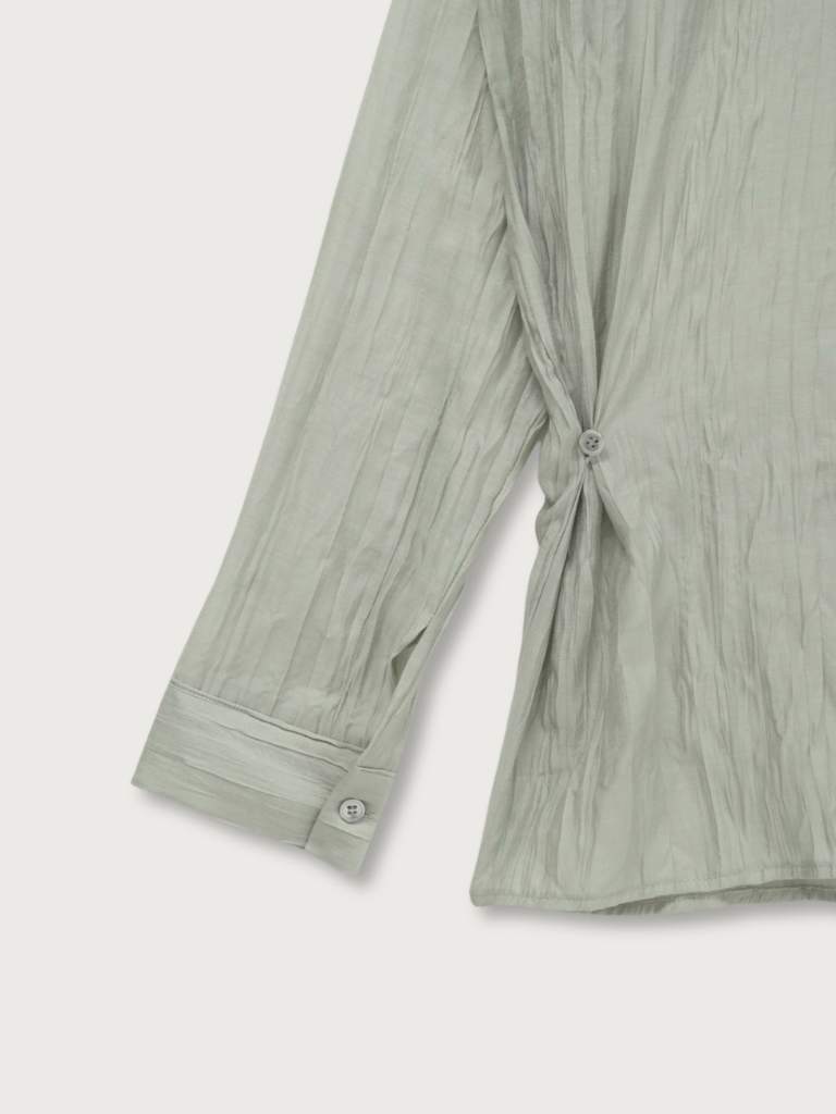 crinkle sheer shirt