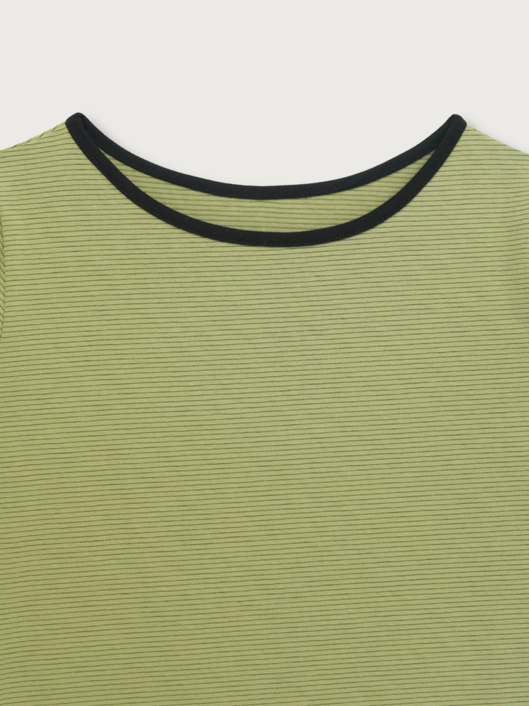 【先行予約販売】striped sleeve top