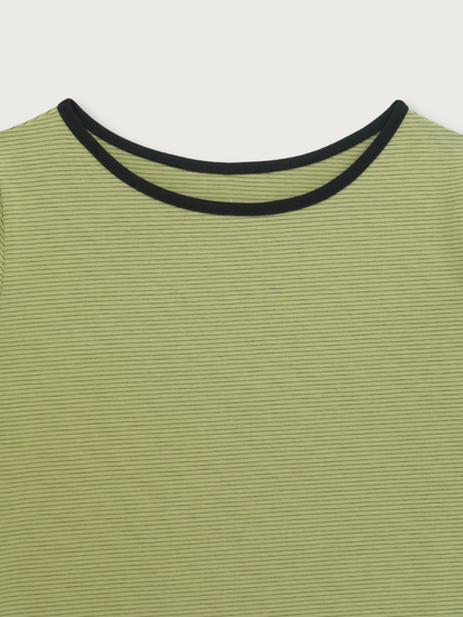 【先行予約販売】striped sleeve top