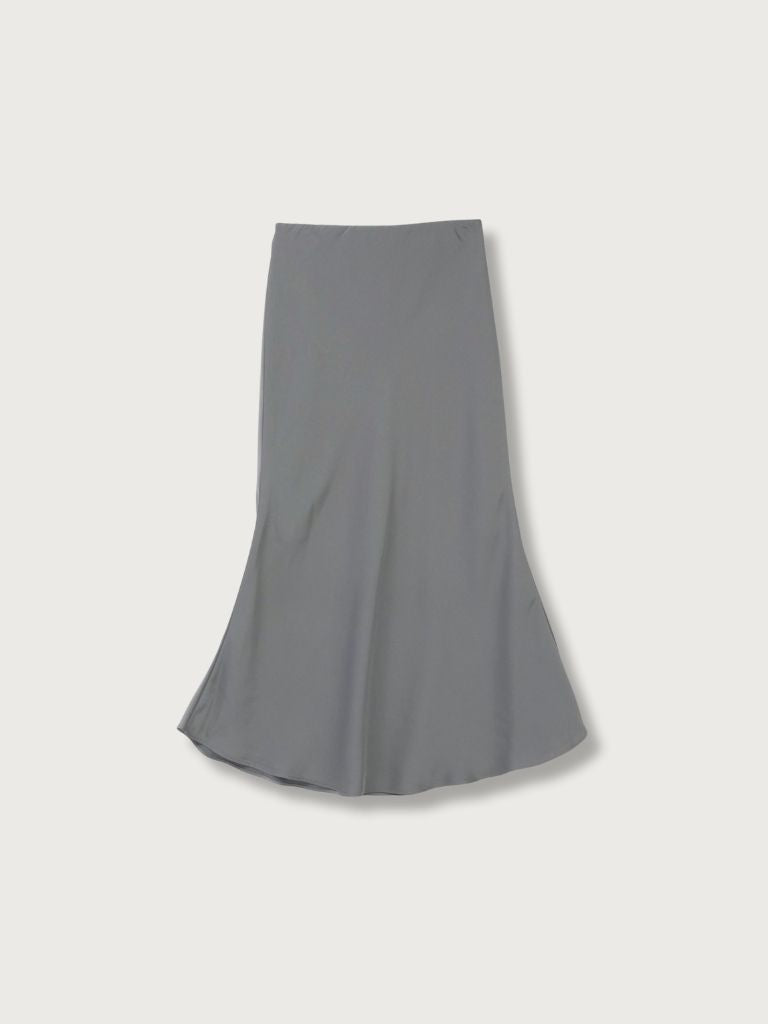color satin skirt