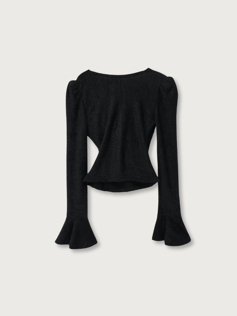 drape knit blouse