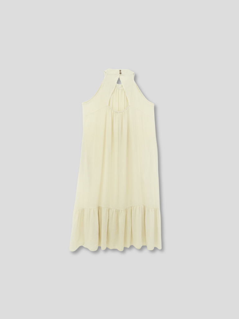 back open halter neck dress