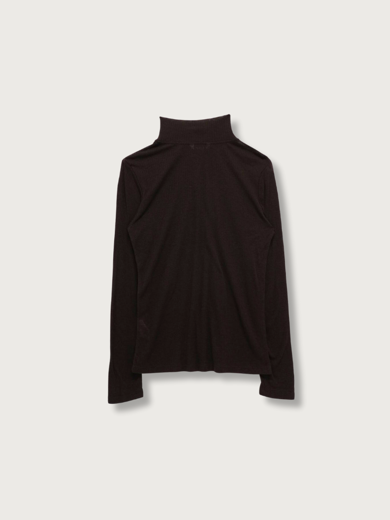 rib high neck top