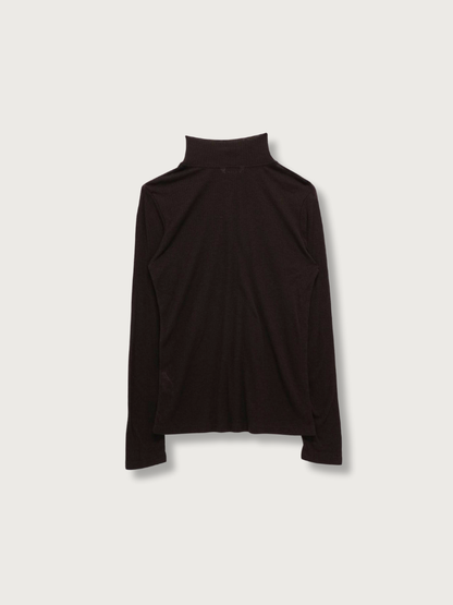 rib high neck top