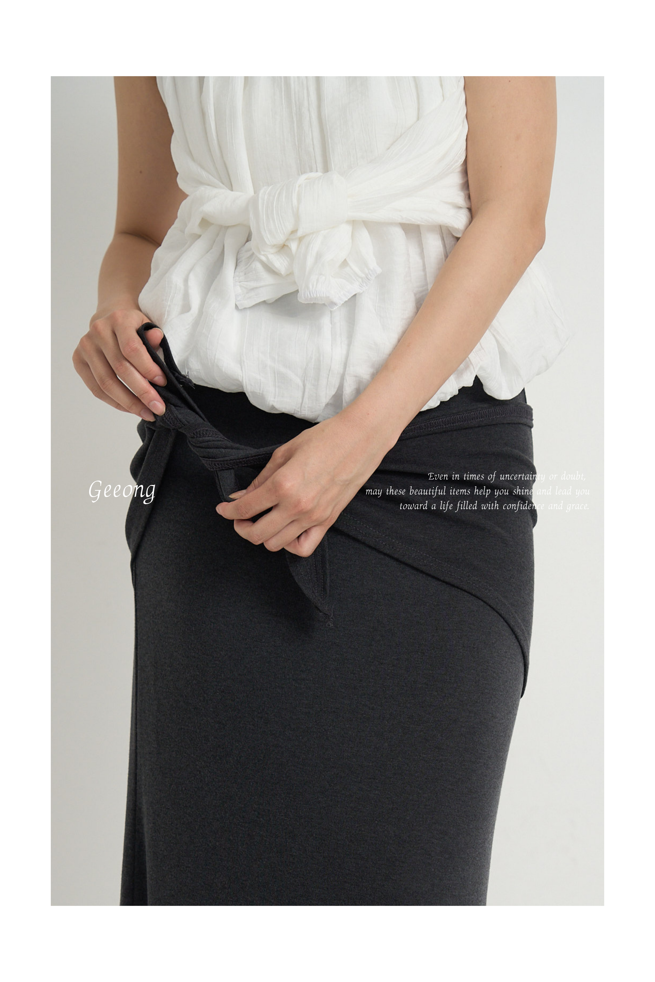 Geeong striped knit skirt お値下げはコメント下さい！ Geeong – geeong