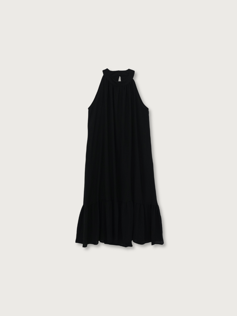 back open halter neck dress