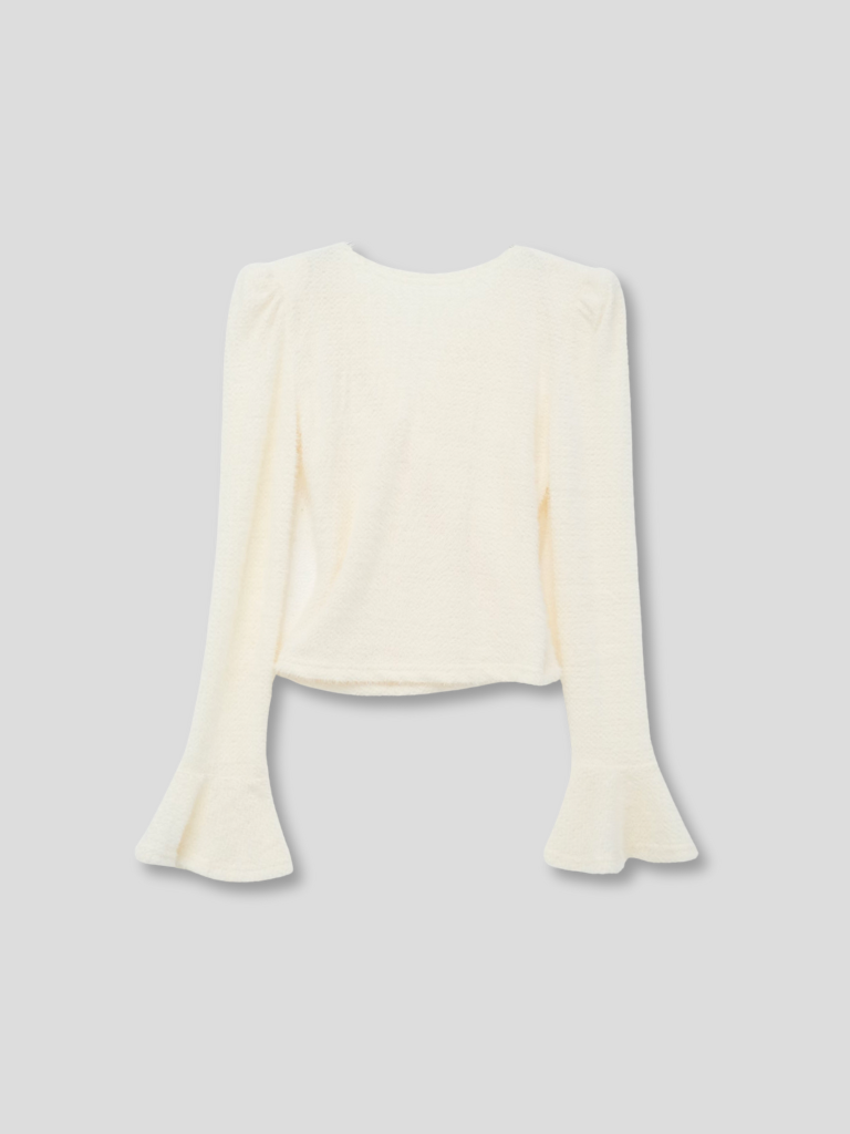 drape knit blouse