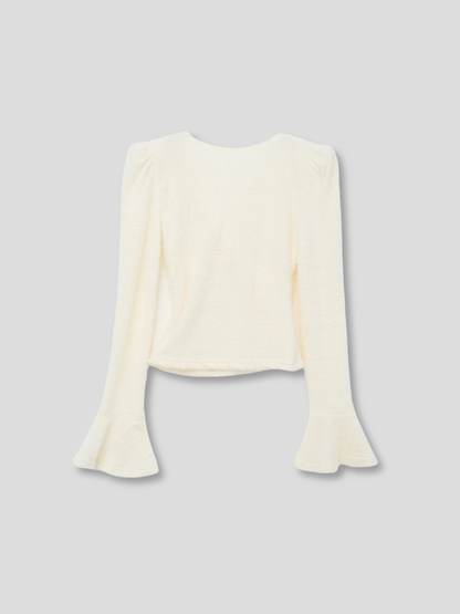drape knit blouse