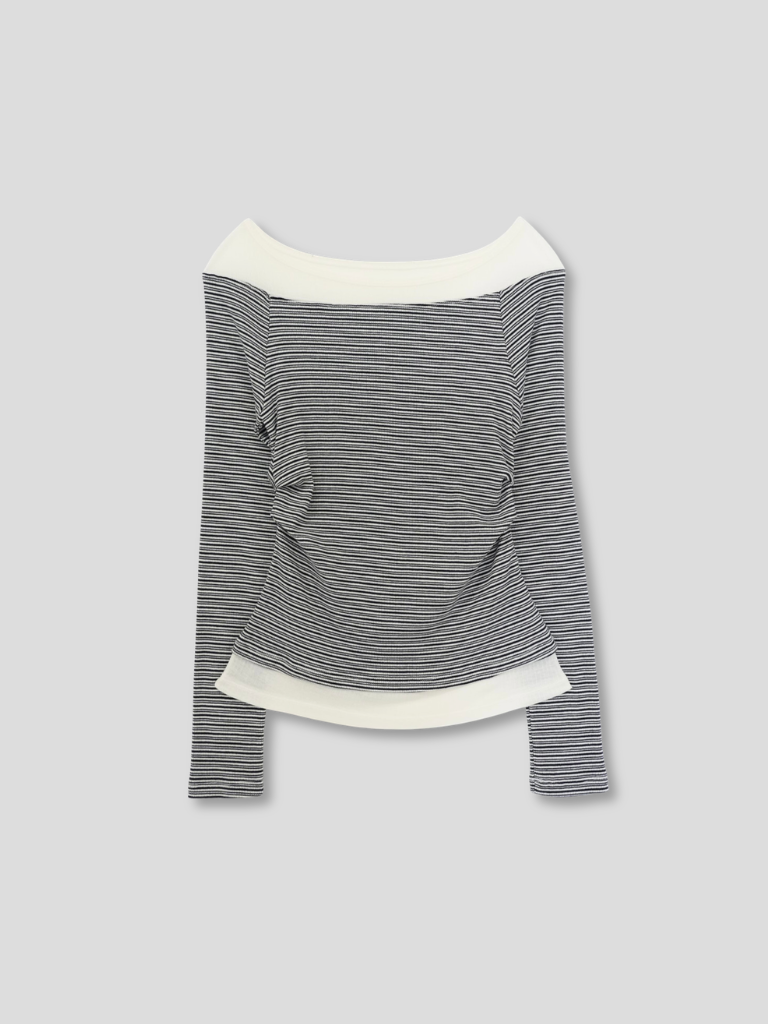 layered stripe top