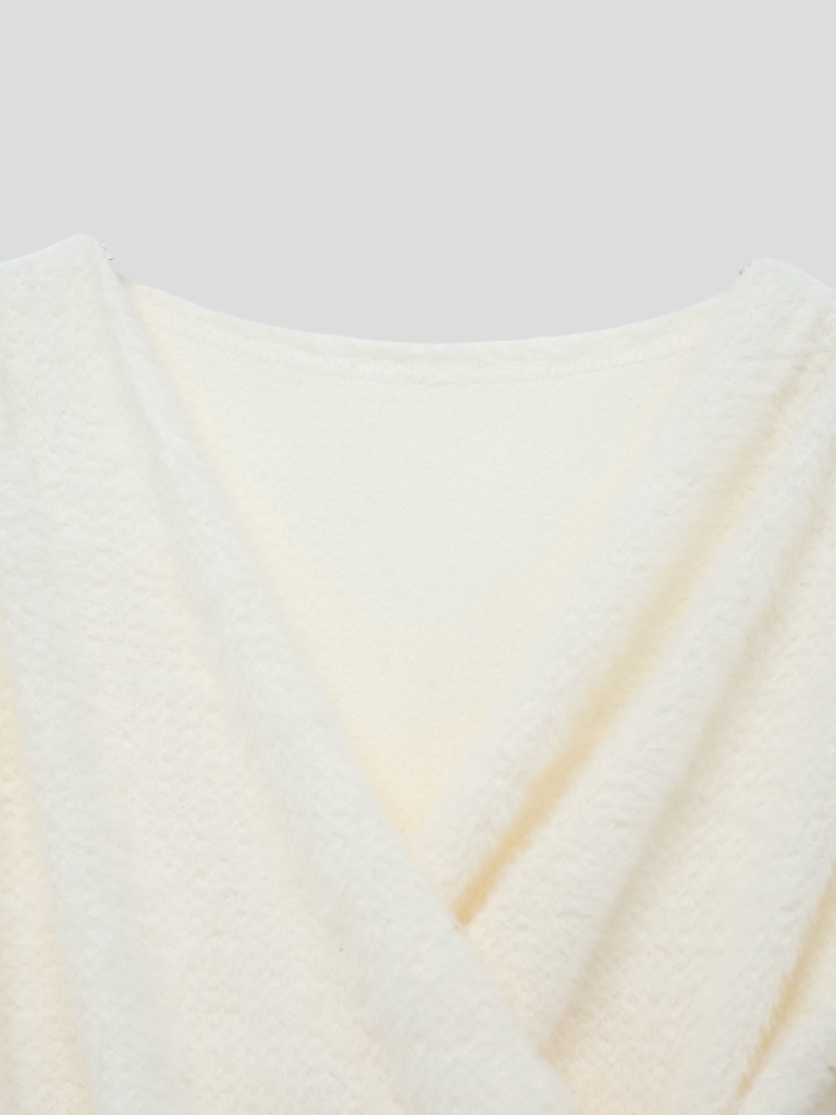 drape knit blouse