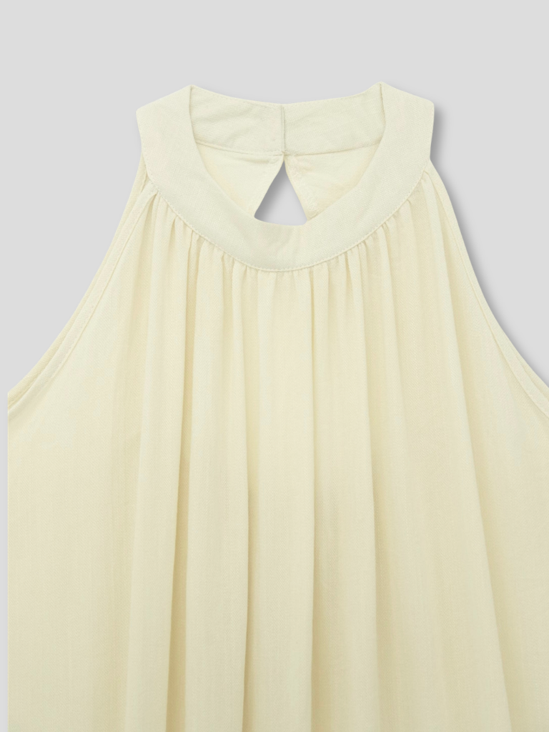 back open halter neck dress
