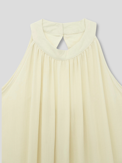 back open halter neck dress