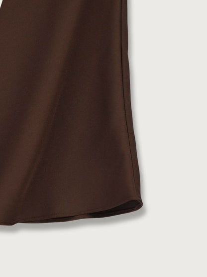 color satin skirt