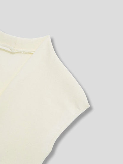 v warp knit top
