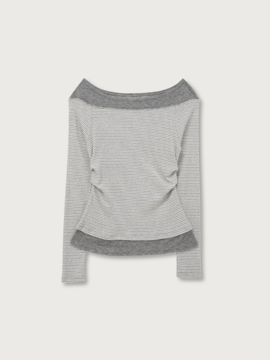 layered stripe top