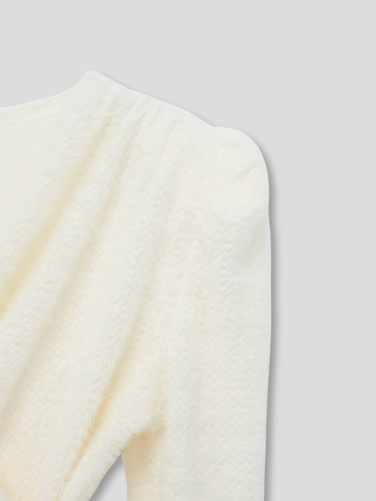drape knit blouse