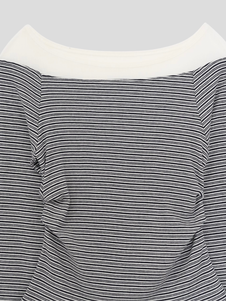 layered stripe top