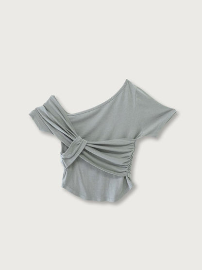 twist crop tee