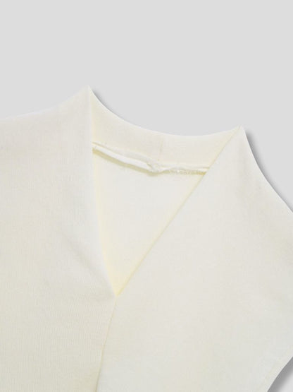 v warp knit top