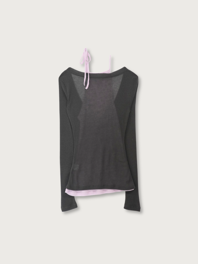cami layered sheer top