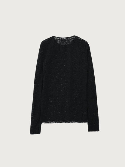 lace slit tee