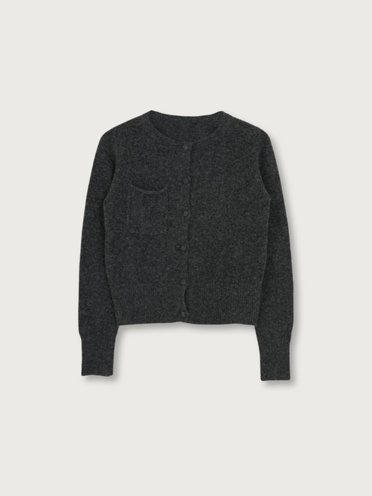 wooly button cardigan