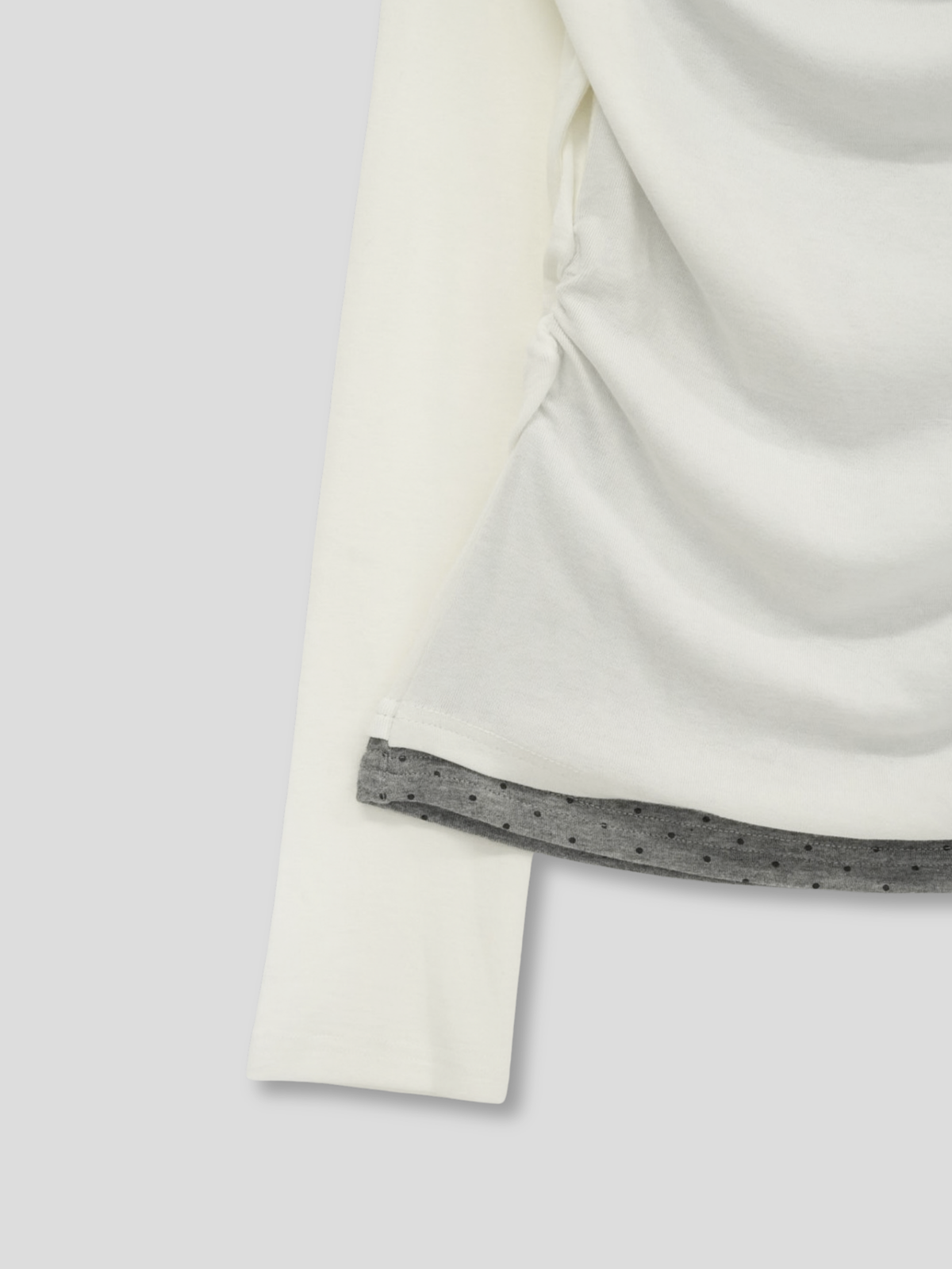 dot halter layered tops