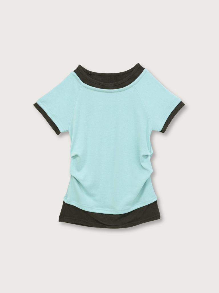 cropped layered top