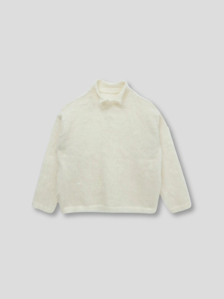 fuzzy knit top