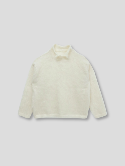 fuzzy knit top
