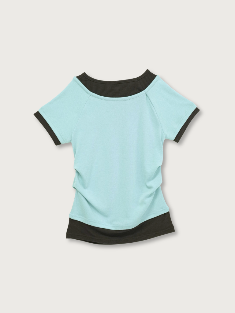 cropped layered top