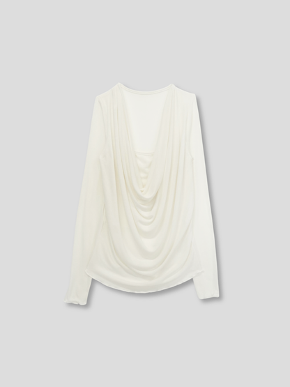 cowl drape top