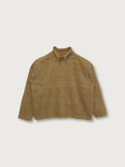 fuzzy knit top