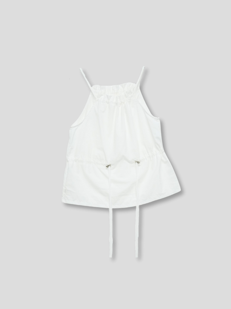 shirring nylon camisole tops