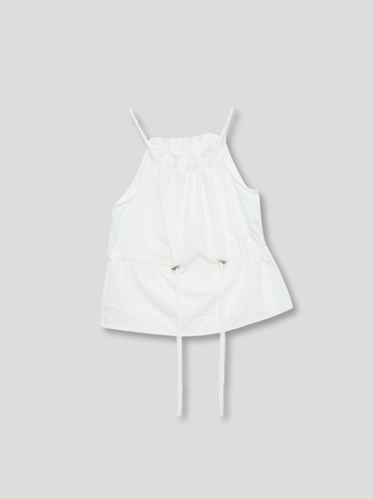 shirring nylon camisole tops