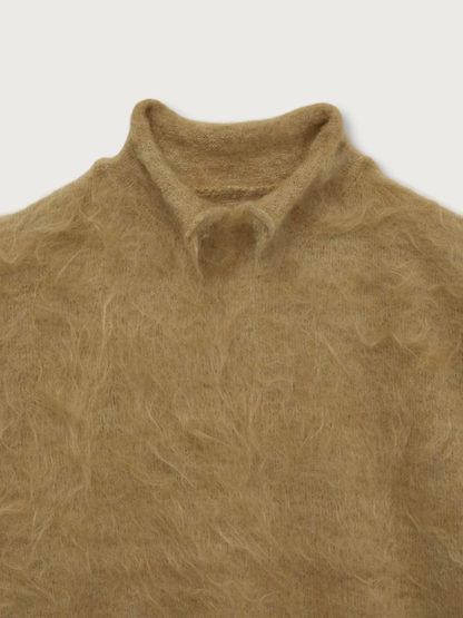 fuzzy knit top