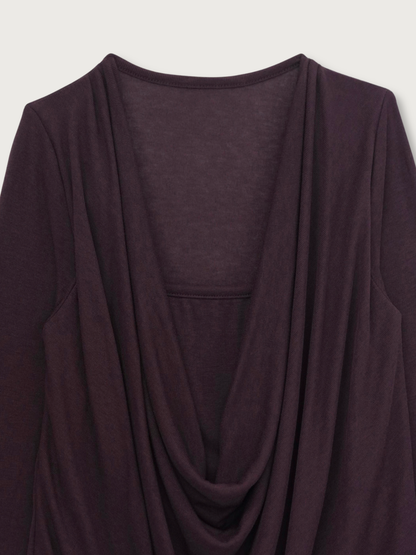 cowl drape top