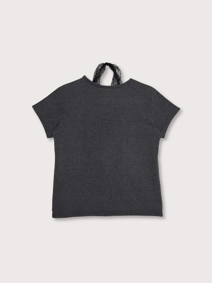 sheer dot layered tee