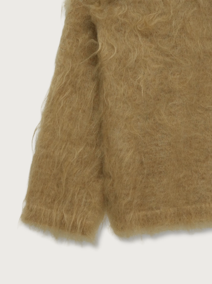 fuzzy knit top