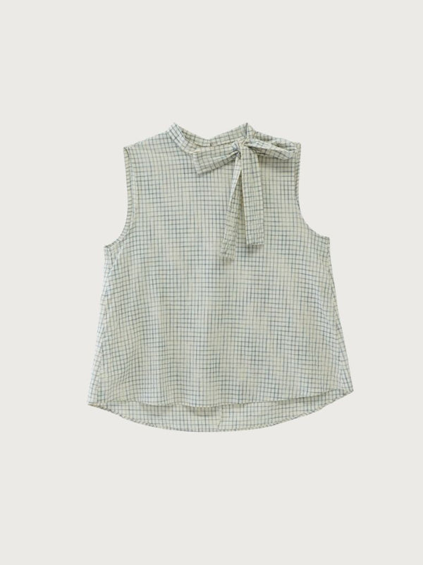 plaid sleeveless