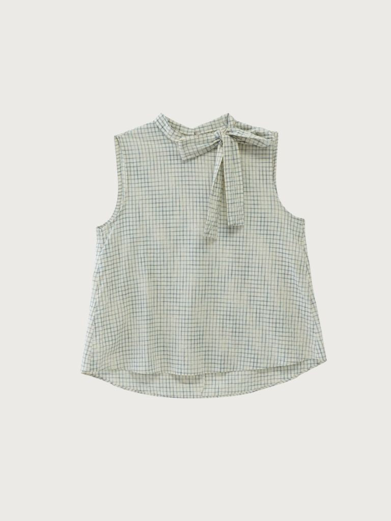 plaid sleeveless