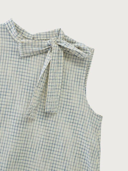 plaid sleeveless