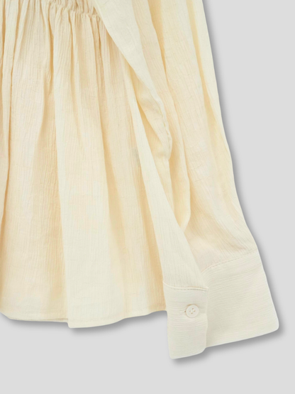 shirring flare blouse