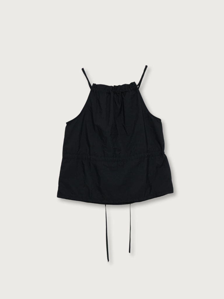 shirring nylon camisole tops