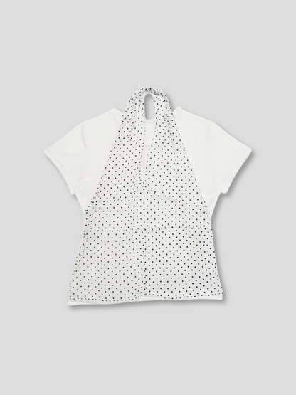 sheer dot layered tee